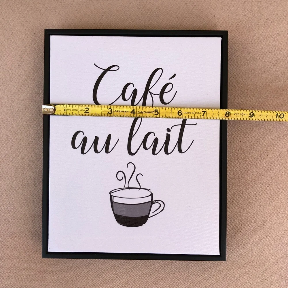 Coffee Lover's Wood Base Panels Set of 3 Modern m Minimalist Wall Art Prints